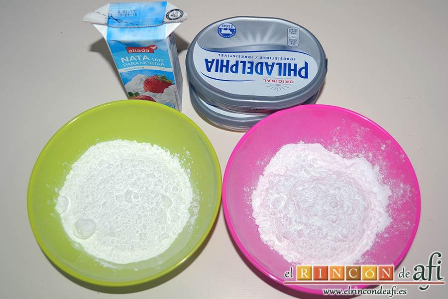 Tarta Guinness, preparar los ingredientes del frosting
