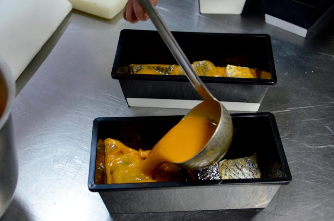 cocina profesional con microondas pruebas con pescado b