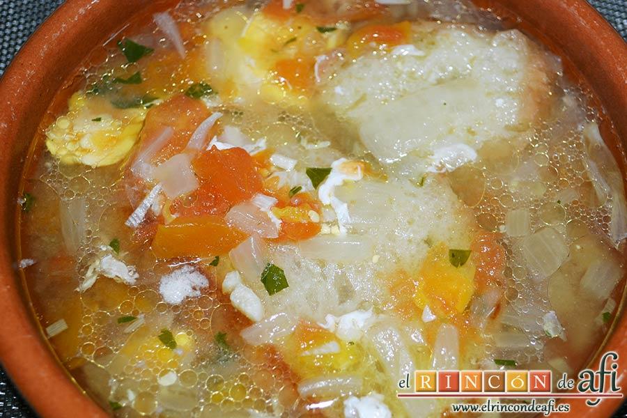 Sopa rápida, sugerencia de presentación