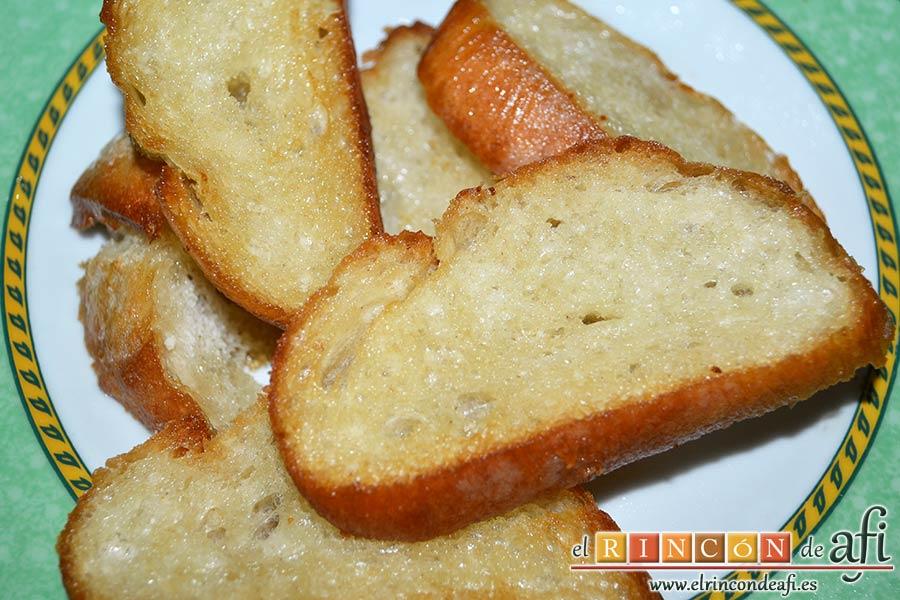 Sopa rápida, reservar cuando estén doraditas