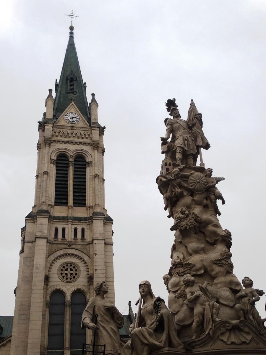 Iglesia de Blumental y Columna de san Florian