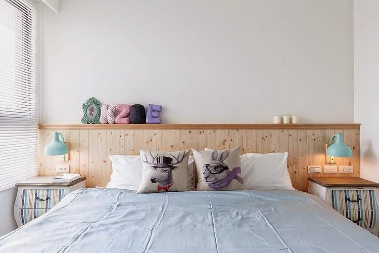 apartamento pequeño con toques de color