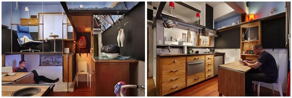 mini apartamento de 16 m2 en Seattle 2. foto slider