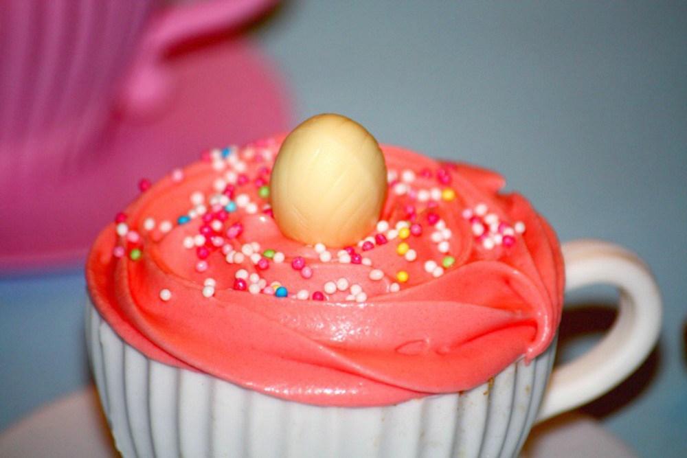 Cupcakes de Pascua de Fresa