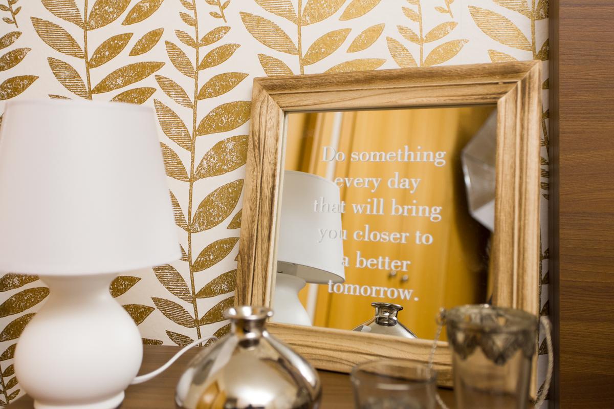 detalles decorativos en el dormitorio