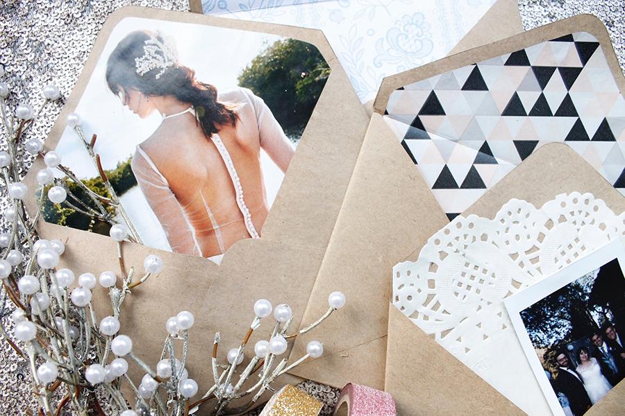 sobres personalizados novia