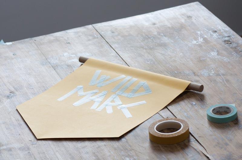 Banderín diy para decorar.