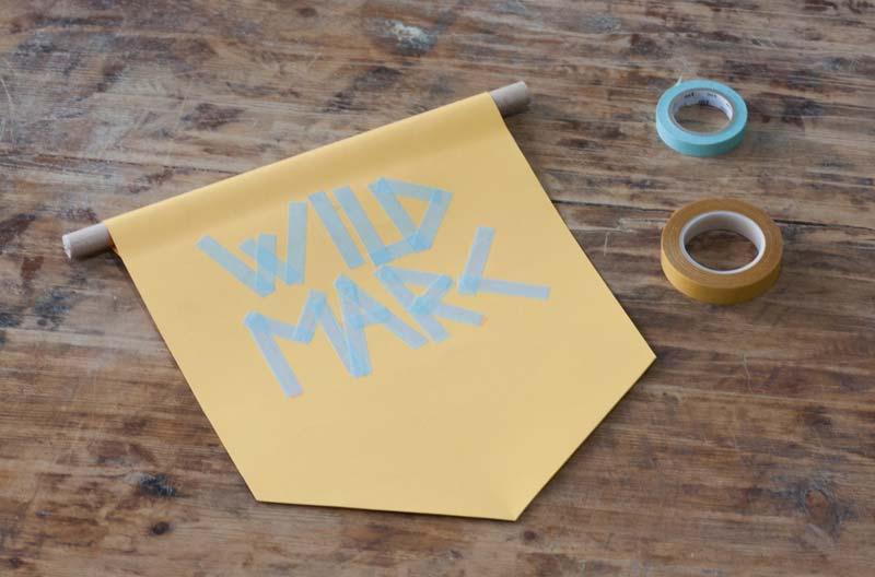 Banderín diy para decorar.