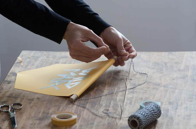 Banderín diy para decorar.