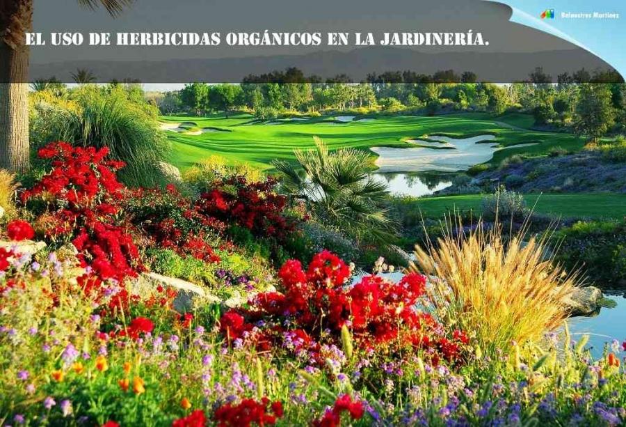 El uso de herbicidas orgánicos en la jardinería.