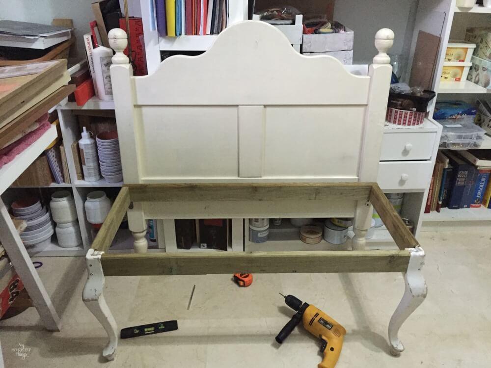 How a headboard and a chair ended up together - work on progress