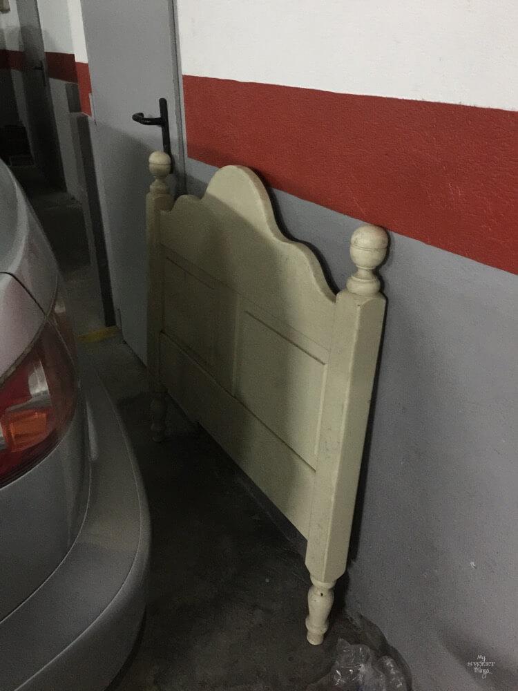 How a headboard and a chair ended up together - the find of the headboard
