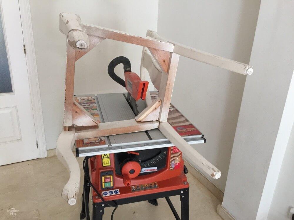 How a headboard and a chair ended up together - how to dismantle a chair