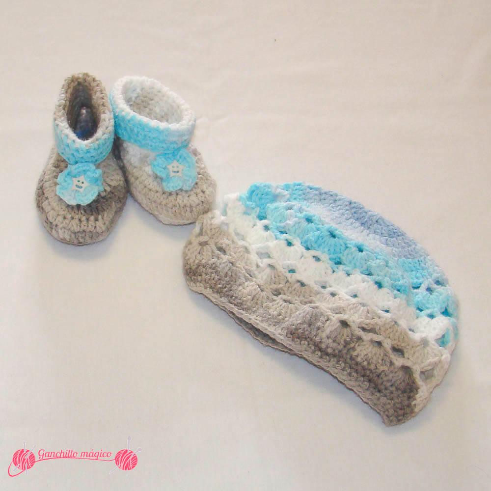 chaleco gorro y patucos en ganchillo(2)
