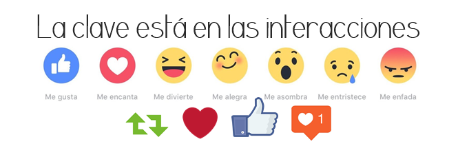interacciones redes sociales