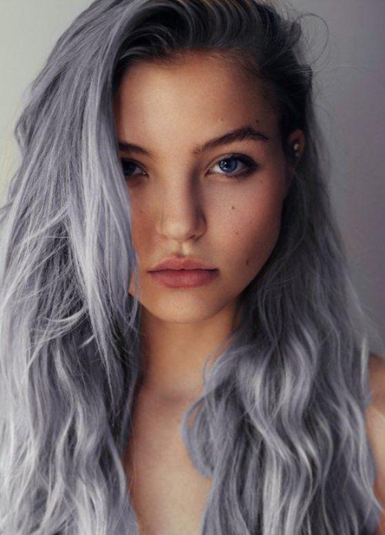 cabello para jovenes de color gris
