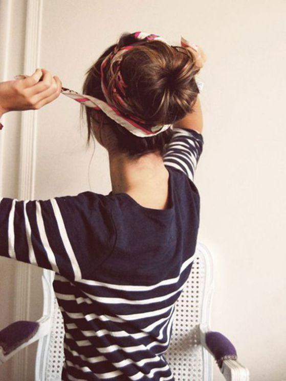 peinados con pañoletas para jovenes