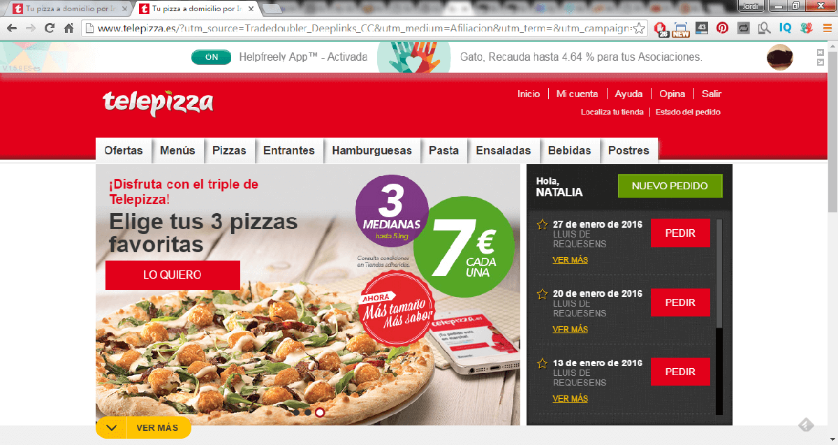 Recaudación de Telepizza Activada