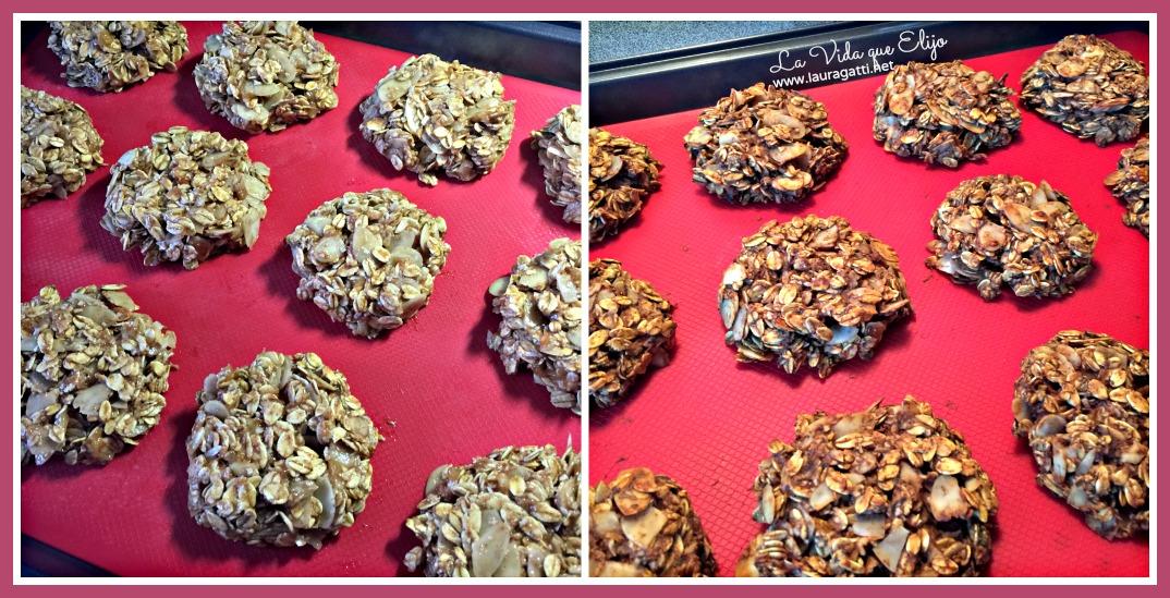 Galletas de plátano y avena