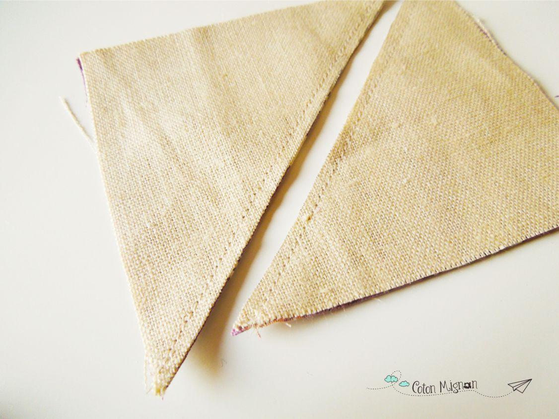 cortar las dos piezas cosidas