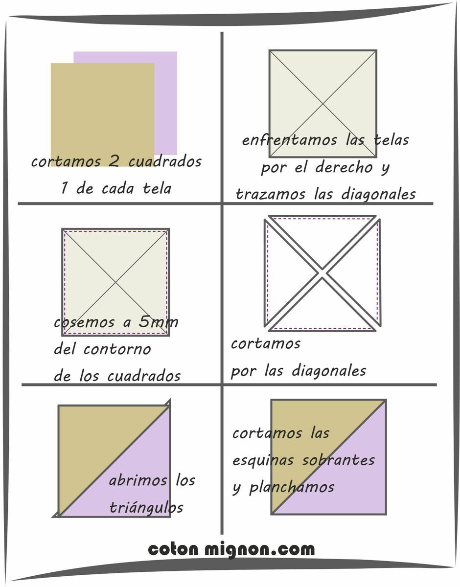 4 de vez half square triangle