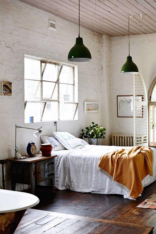 dormitorio loft industrial