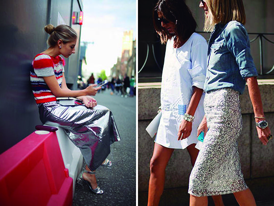 Tendencia, metálicos. Metalice streetstyle 1