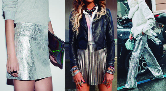 Tendencia, metálicos. Metallic streetstyle 2