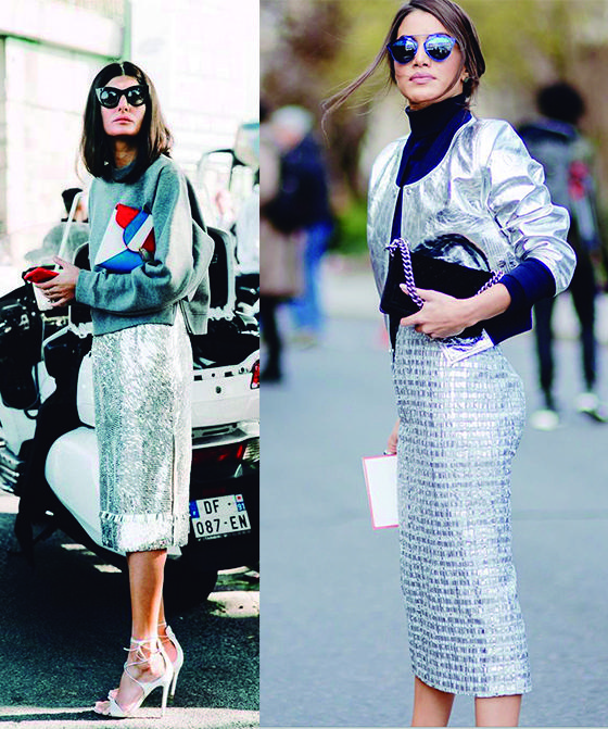 Tendencia, metálicos. Metallic streetstyle 3