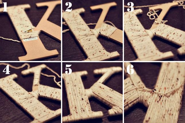 letras con lana paso a paso