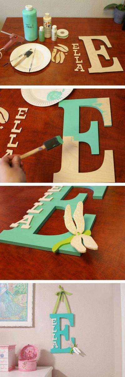 Letras decorativas de madera