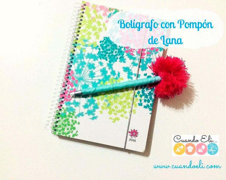 Bolígrafo-con-Pompón-de-Lana