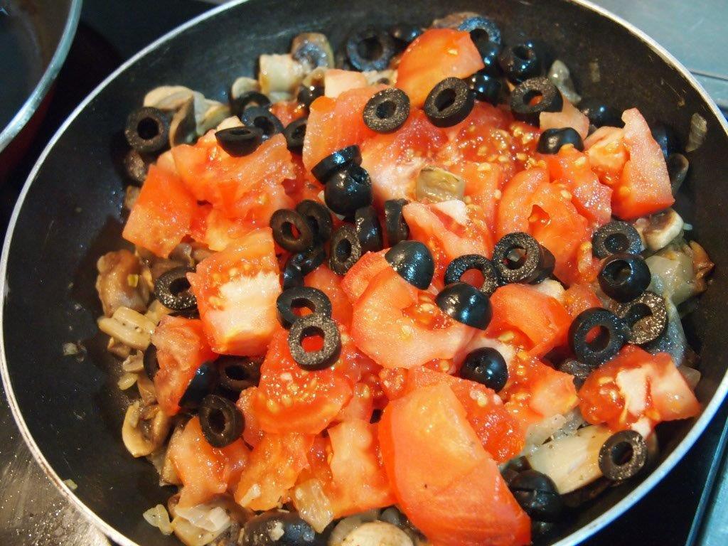 Espagueti con salsa boscaiola4