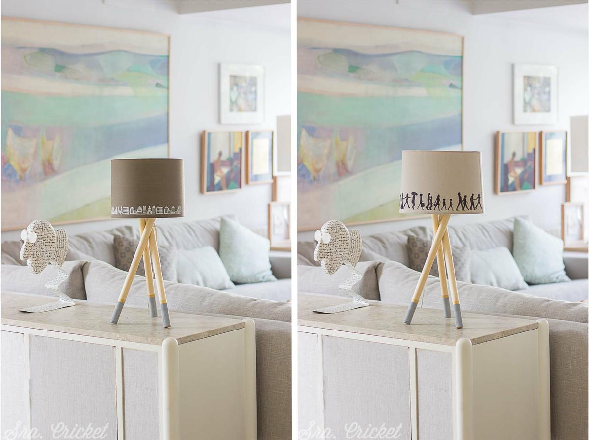 como hacer una lámpara de mesa casera