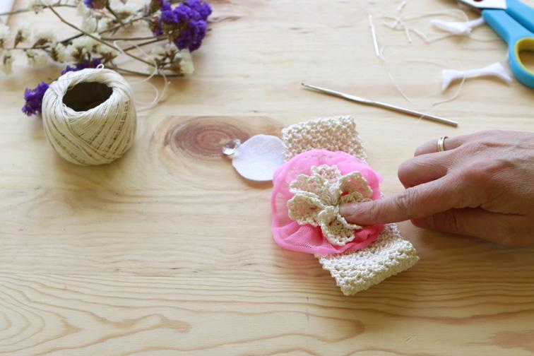 Cinta para bebés a crochet 14