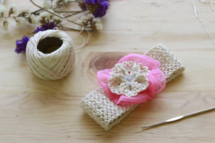 Cinta para bebés a crochet 17