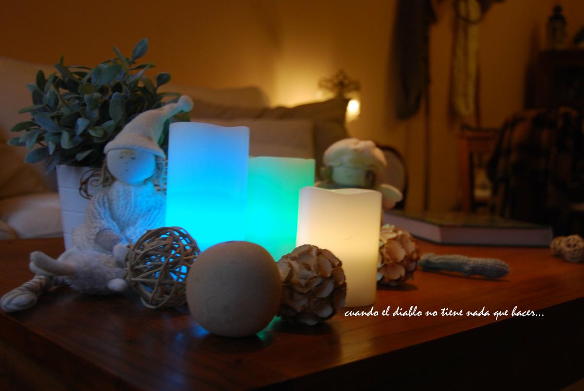 Detalle de las velas led