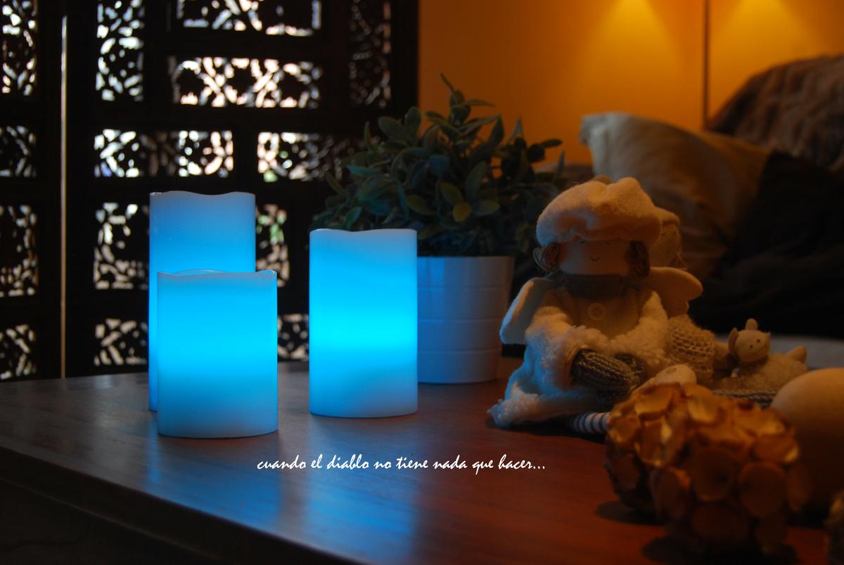 Detalle de las velas led