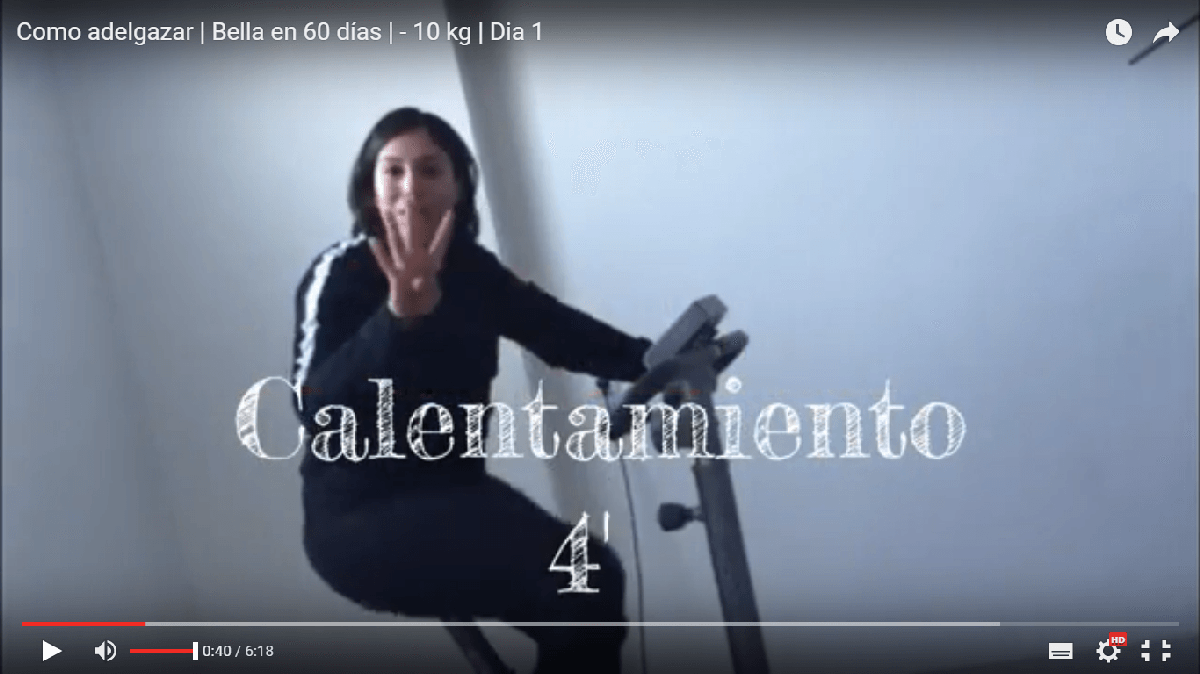 calentamiento dia un para adelgazar bella en 60 dias
