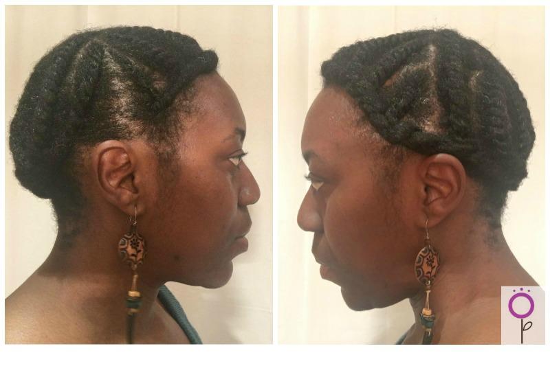 Estilo protector para pelo afro flat twist