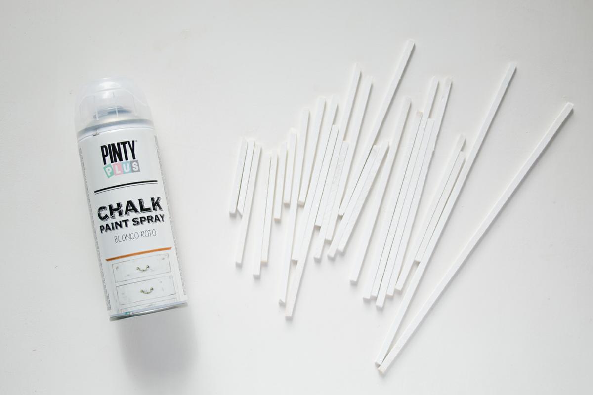 chalk en spray blanco