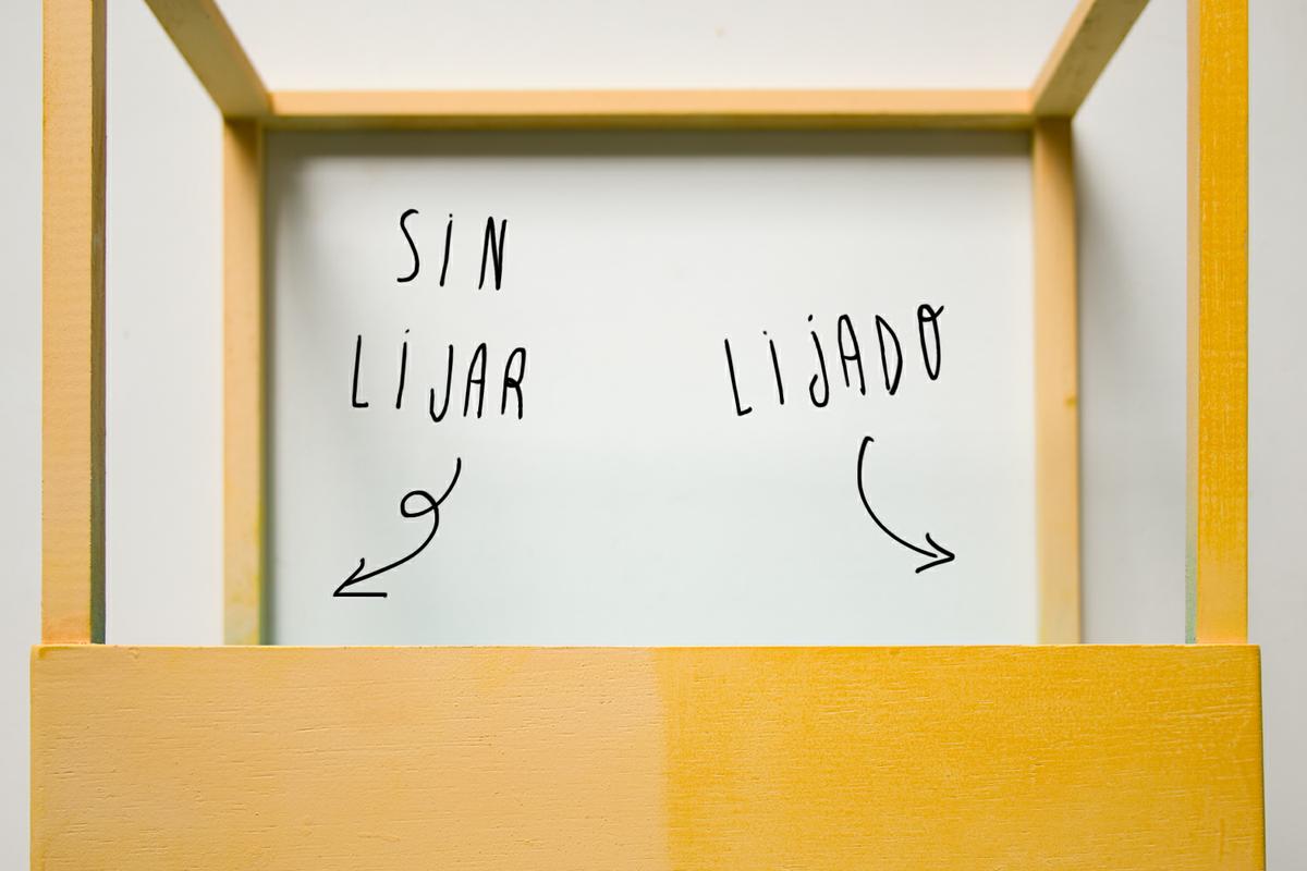 lijado y sin lijar