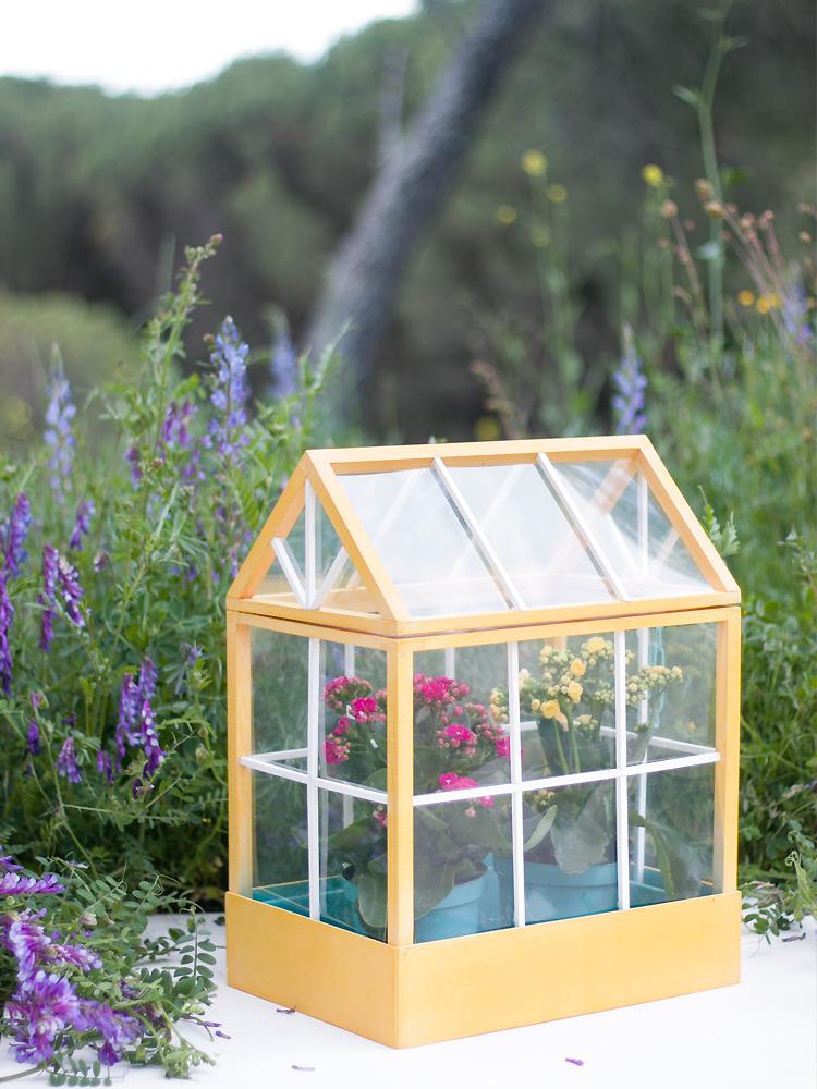 DIY min invernadero, visto en IamaMess Blog