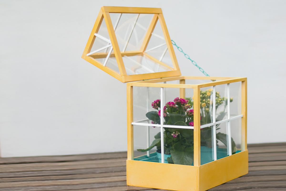 DIY min invernadero, visto en IamaMess Blog