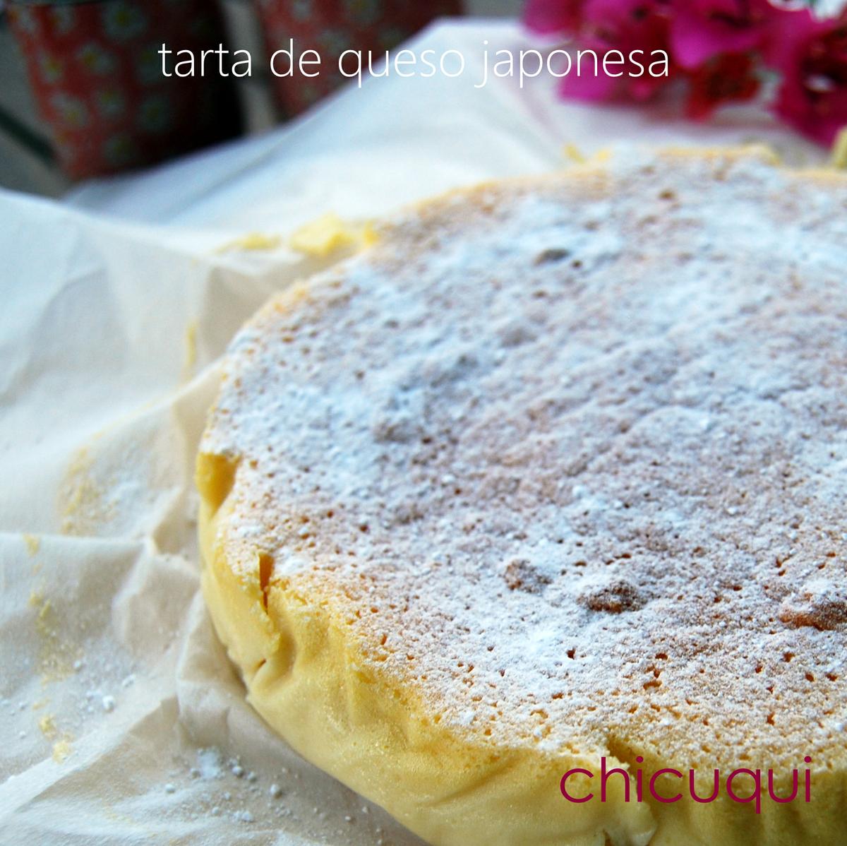 Receta de tarta de queso japonesa chicuqui.com