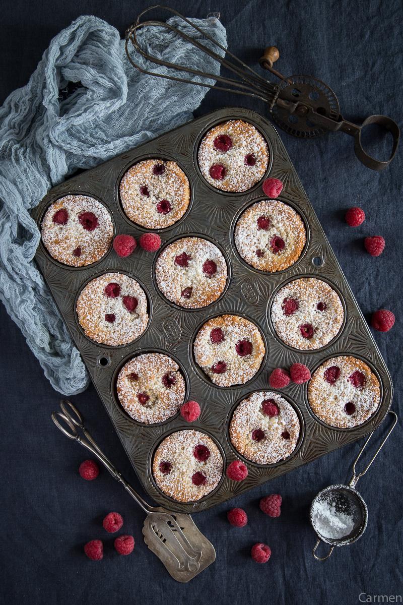 Bizcochitos de frambuesa bandeja horno