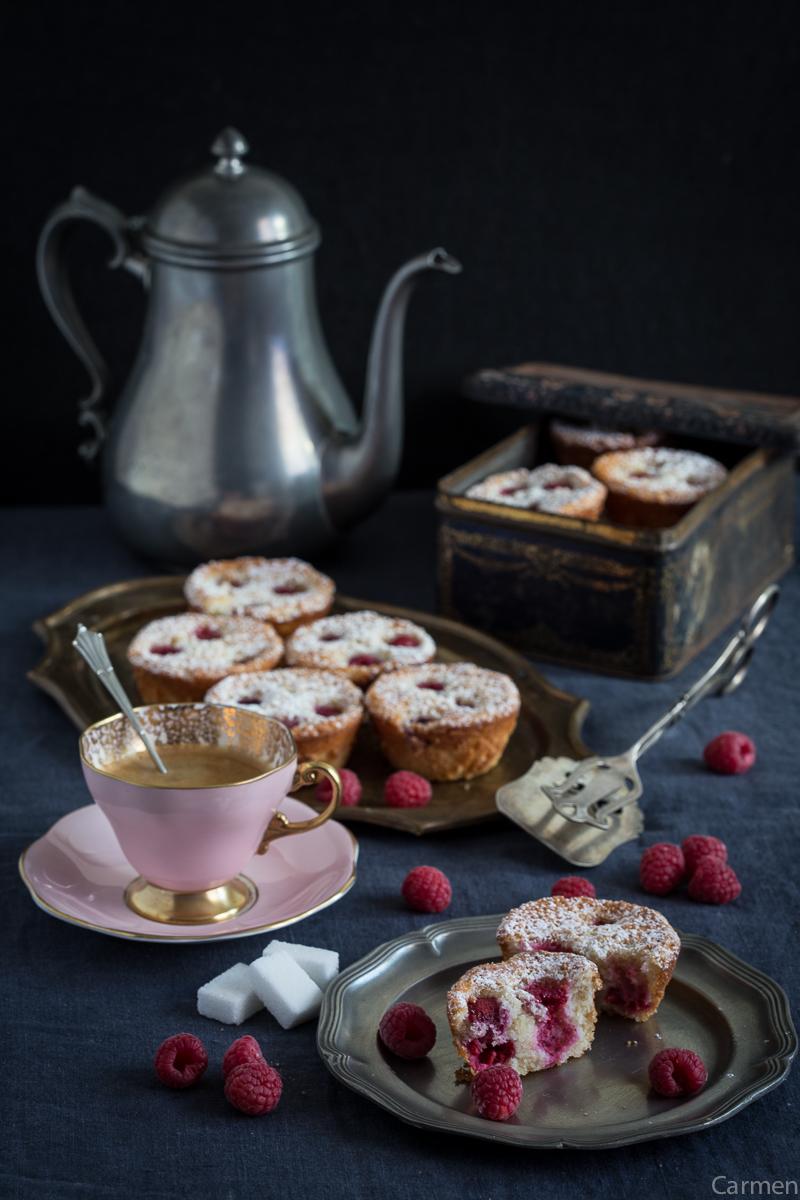 Bizcochitos de frambuesa partidos