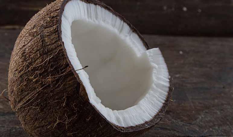 Exfoliante de coco para pieles secas