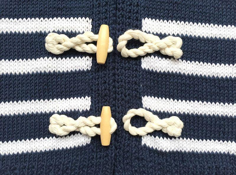 Chaqueta de punto marinera DIY - Tutorial y patrón