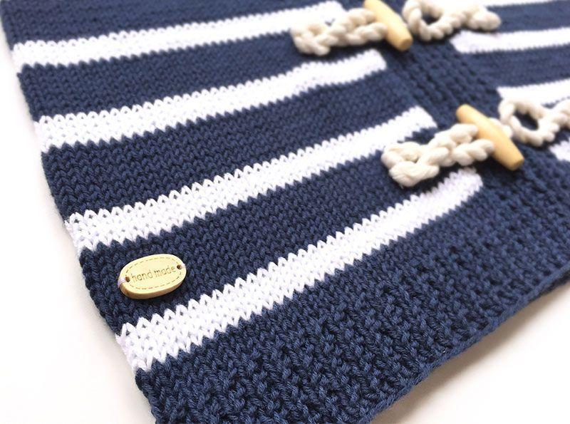 Chaqueta de punto marinera DIY - Tutorial y patrón